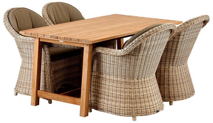 Bild 8, Keros 160X90 cm Teak - Brafab - Bonus Möbler