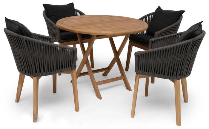 Bild 6, Nova Ø100 cm Teak - Hillerstorp - Bonus Möbler