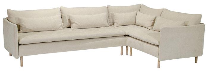 Bild 2, Idyll Hörnsoffa (3-sits hel dyna + hörn + 1-sits med två armstöd) - Hovden - Bonus Möbler