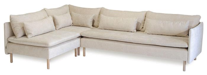 Bild 6, Idyll Hörnsoffa (3-sits hel dyna + hörn + 1-sits med ett armstöd) - Hovden - Bonus Möbler