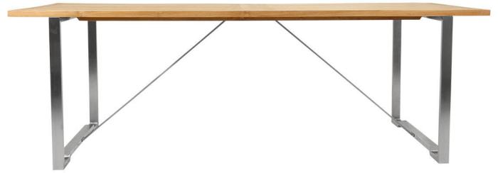 Bild 2, Gotland 220X95 cm Rostfritt stål / Teak - Brafab - Bonus Möbler
