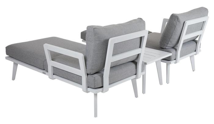 Bild 5, Villac Vit Vit / Pearl Grey - Brafab - Bonus Möbler