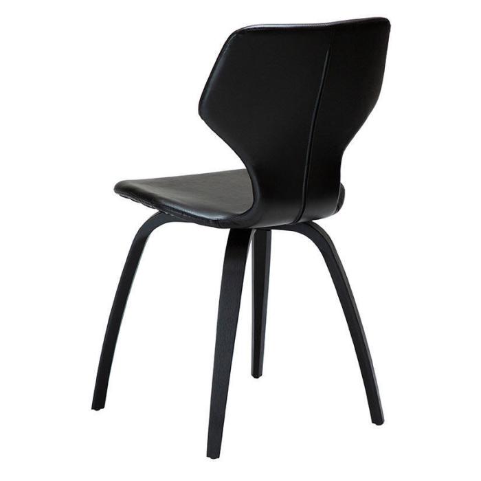 Bild 5, S.I.T Konstläder Vintage, träben Black / Svartbetsad ekfanér - Dan-Form - Bonus Möbler