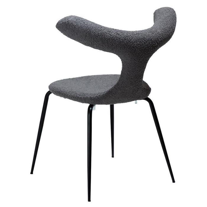 Bild 5, Bull Bouclétyg rPES Stone / Black | Dan-Form | Bonus Möbler