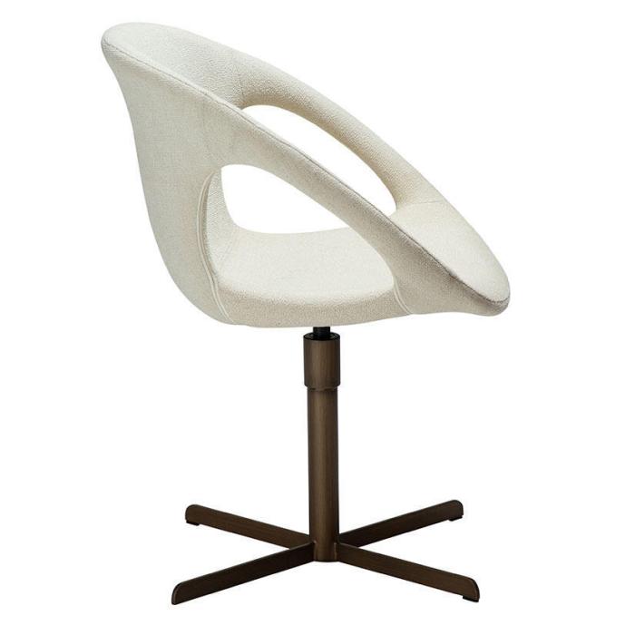 Bild 3, Carry Bouclétyg Bone White / Antique Brass | Dan-Form | Bonus Möbler