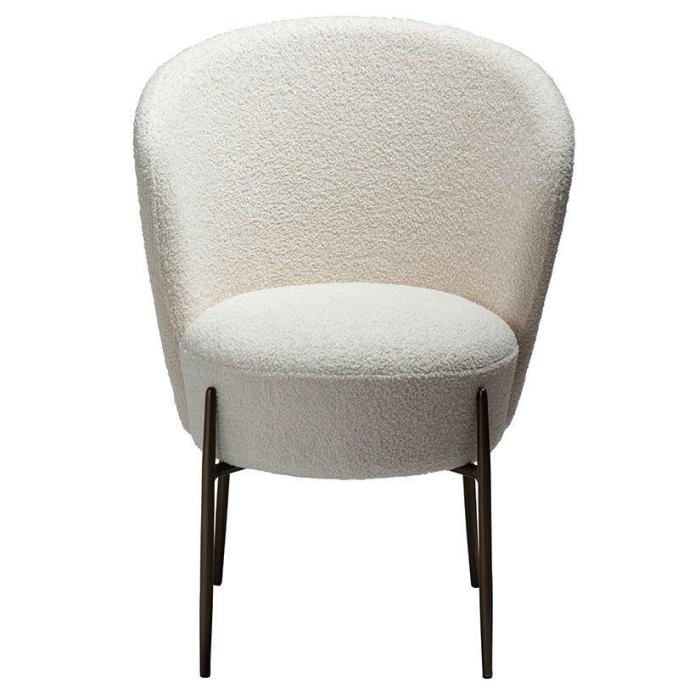 Bild 2, Orbit Bouclétyg rPES Dove / Antique Brass | Dan-Form | Bonus Möbler