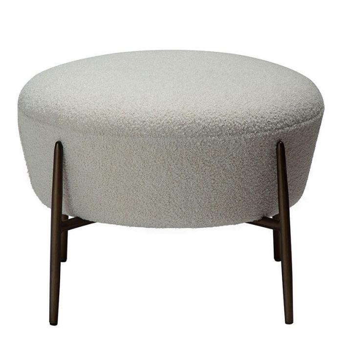 Bild 2, Orbit Bouclétyg rPES Dove / Antique Brass | Dan-Form | Bonus Möbler