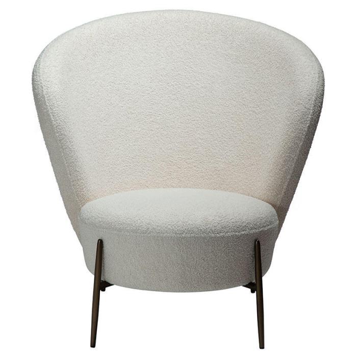 Bild 2, Orbit Bouclétyg rPES Dove / Antique Brass | Dan-Form | Bonus Möbler