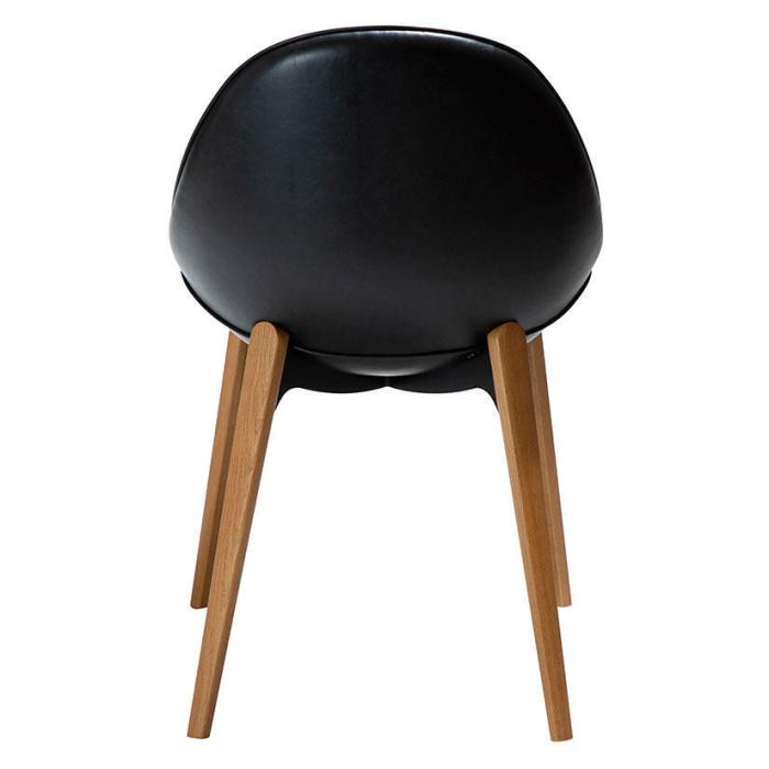 Bild 4, Arch Bouclétyg med träben Raven Black / Ash | Dan-Form | Bonus Möbler