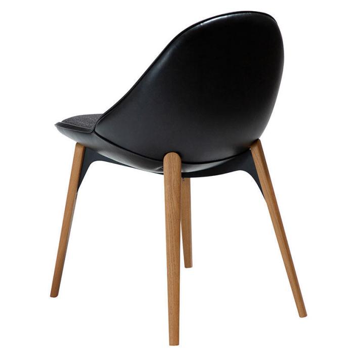 Bild 5, Arch Bouclétyg med träben Raven Black / Ash | Dan-Form | Bonus Möbler