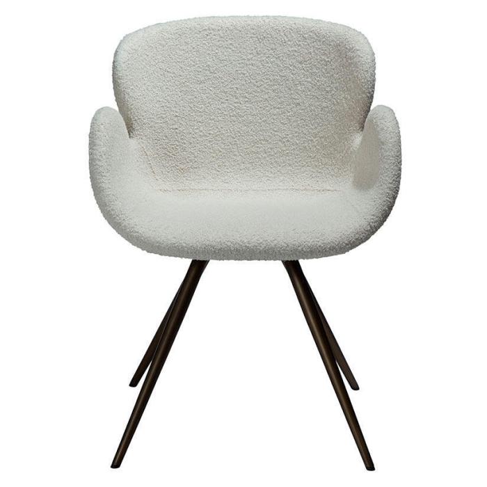 Bild 2, Gaia Bouclétyg rPES Dove / Antique Brass - Dan-Form - Bonus Möbler