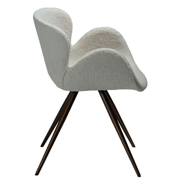 Bild 3, Gaia Bouclétyg rPES Dove / Antique Brass - Dan-Form - Bonus Möbler