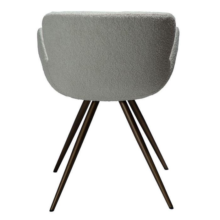 Bild 4, Gaia Bouclétyg rPES Dove / Antique Brass - Dan-Form - Bonus Möbler