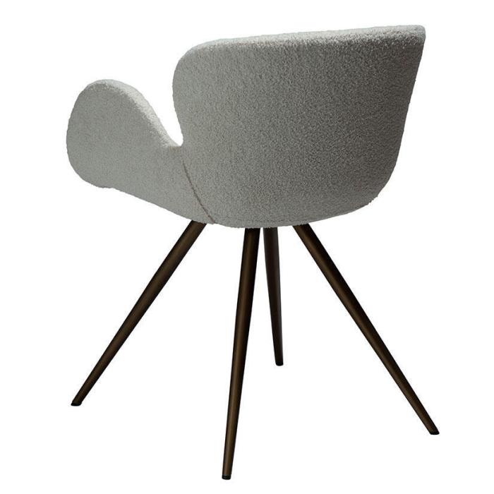 Bild 5, Gaia Bouclétyg rPES Dove / Antique Brass - Dan-Form - Bonus Möbler