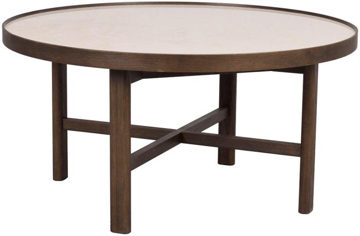 Bild 2, Marsden Ø90 cm Beige keramik / Brunlackad ek | Rowico Home | Bonus Möbler