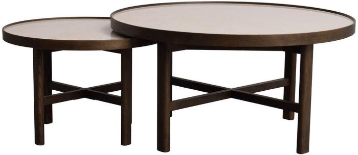 Bild 3, Marsden Ø60 cm Beige keramik / Brunlackad ek | Rowico Home | Bonus Möbler