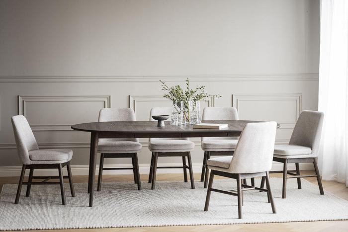 Bild 7, Amesbury Brunlackad ek / Ljusbeige | Rowico Home | Bonus Möbler