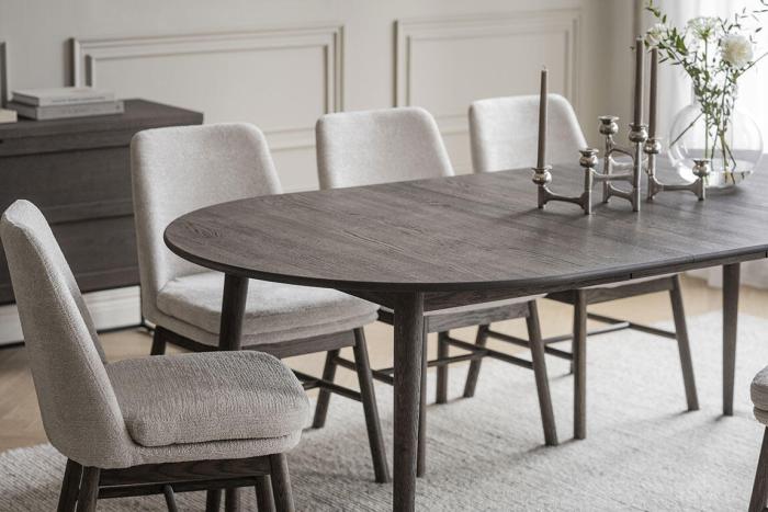 Bild 8, Amesbury Brunlackad ek / Ljusbeige | Rowico Home | Bonus Möbler