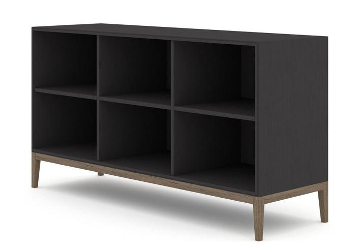 Bild 2, Edge 2.0 1-sektion 3 hyllor Burned Walnut Black - Englesson - Bonus Möbler