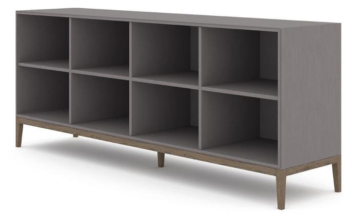 Bild 2, Edge 2.0 1-sektion 4 hyllor Burned Walnut Grey - Englesson - Bonus Möbler