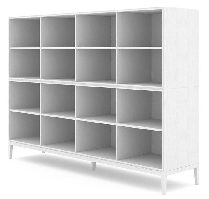 Bild 2, Edge 2.0 2-sektioner 8 hyllor White | Englesson | Bonus Möbler