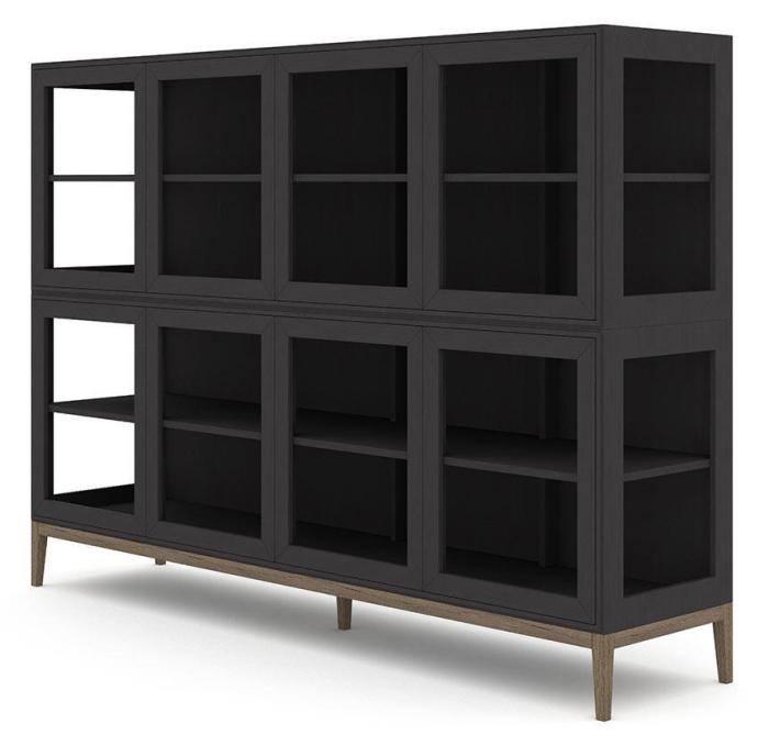 Bild 2, Edge 2.0 2-sektioner 8 dörrar Burned Walnut Black - Englesson - Bonus Möbler