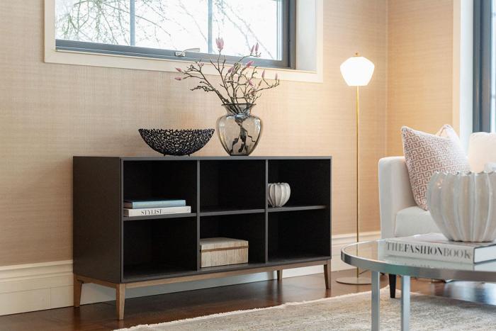 Bild 4, Edge 2.0 1-sektion 3 hyllor Burned Walnut White | Englesson | Bonus Möbler