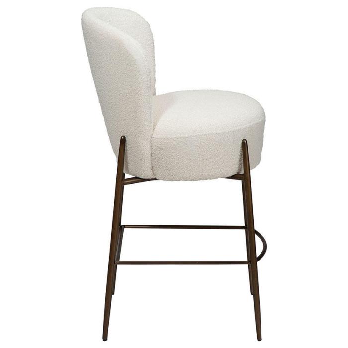 Bild 3, Orbit Låg Bouclétyg rPES Dove / Antique Brass | Dan-Form | Bonus Möbler