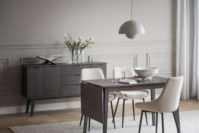 Bild 14, Filippa 120-165X80 cm Mörkbrun ek - Rowico Home - Bonus Möbler