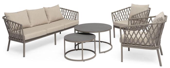 Bild 5, Jet Set Runt Beige / Grå | Hillerstorp | Bonus Möbler