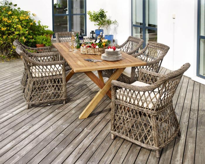 Bild 6, Beatrice Brun / Beige - Brafab - Bonus Möbler