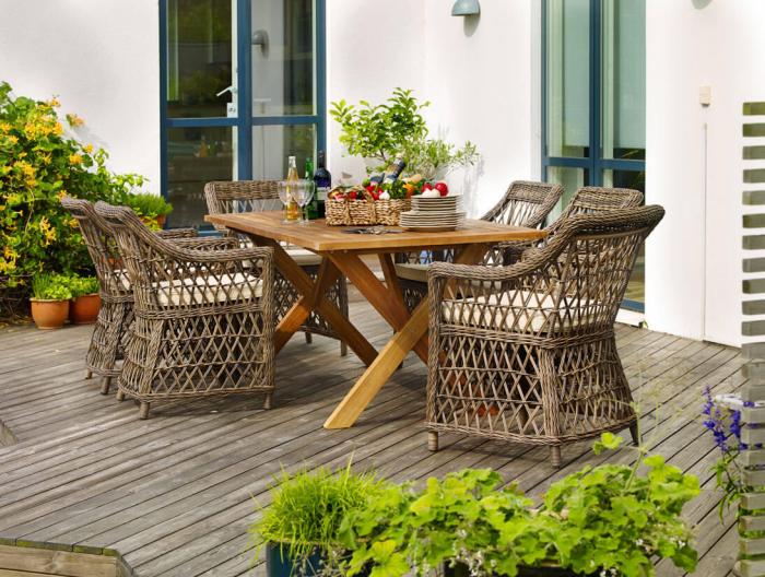 Bild 7, Beatrice Brun / Beige - Brafab - Bonus Möbler