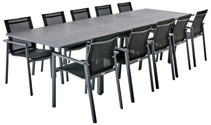 Bild 10, Delia Textilene Antracit - Brafab - Bonus Möbler