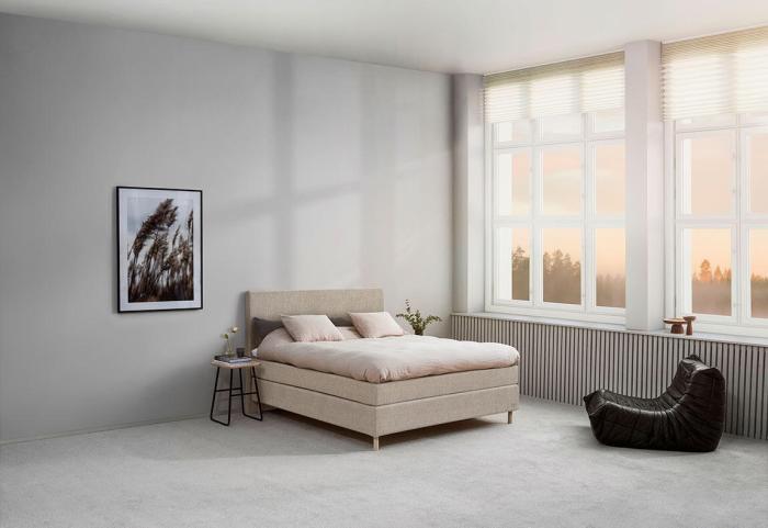 Bild 2, Ambassadör+ Classic Edition med Ceres Plus 160X200 cm, Beige | Jensen Beds | Bonus Möbler