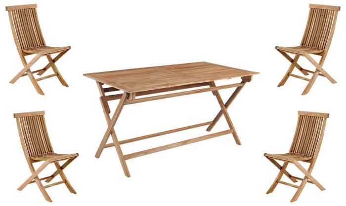 Bild 12, Turin 140X80 cm Teak - Brafab - Bonus Möbler