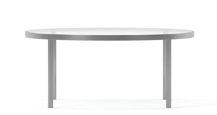 Bild 3, Square Ø93 cm Silvergrå Glas | Englesson | Bonus Möbler