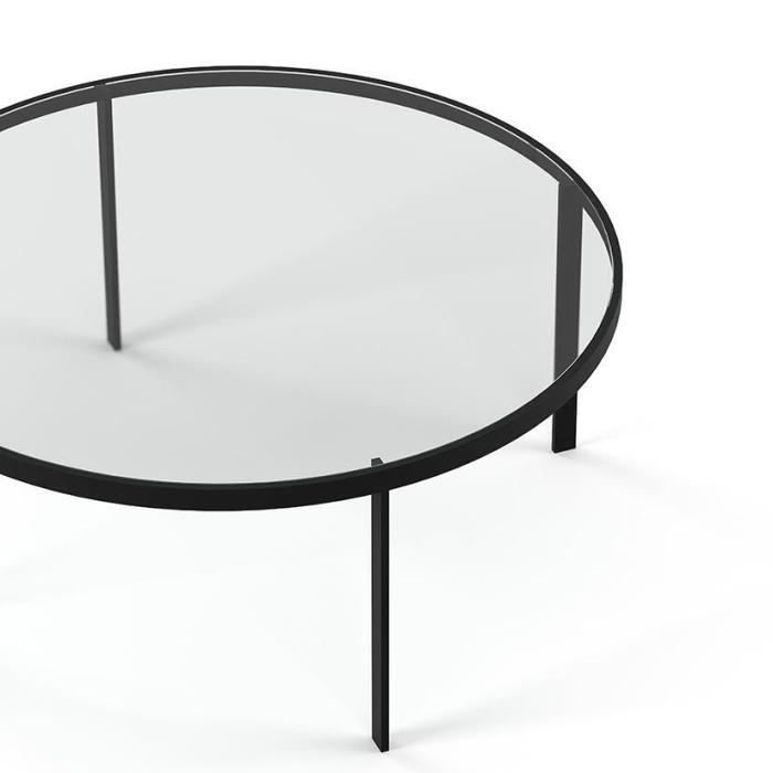 Bild 4, Square Ø93 cm Svart Glas | Englesson | Bonus Möbler