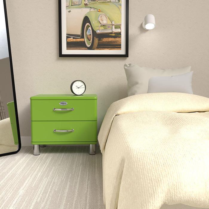 Bild 6, Malibu B60 cm 2 lådor Grön - Utgått - Bonus Möbler