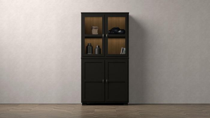 Bild 4, Camden 2+2 dörrar + 1 låda Burned Walnut Black - Englesson - Bonus Möbler