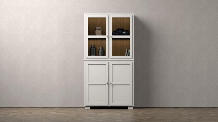 Bild 4, Camden 2+2 dörrar + 1 låda Burned Walnut White | Englesson | Bonus Möbler