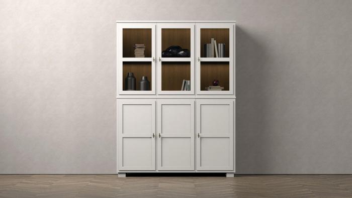 Bild 4, Camden 3+3 dörrar + 2 lådor Burned Walnut White | Englesson | Bonus Möbler