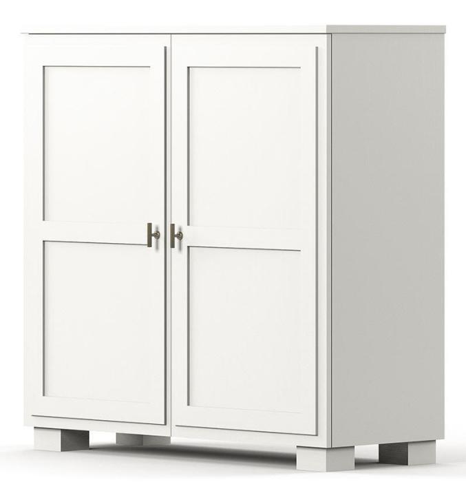 Bild 2, Camden Hög 2 dörrar White | Englesson | Bonus Möbler