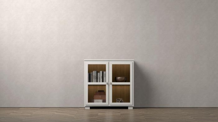 Bild 4, Camden Hög 2 glasdörrar Burned Walnut White | Englesson | Bonus Möbler