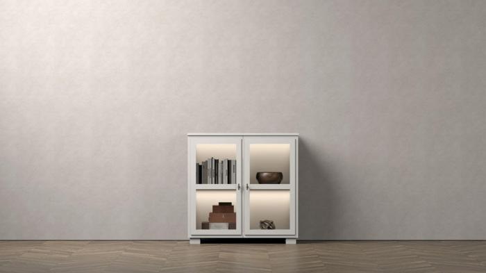 Bild 4, Camden Hög 2 glasdörrar White | Englesson | Bonus Möbler