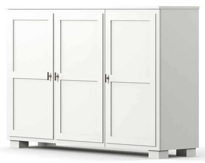 Bild 2, Camden Hög 3 dörrar White | Englesson | Bonus Möbler
