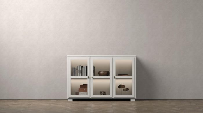 Bild 4, Camden Hög 3 glasdörrar White | Englesson | Bonus Möbler