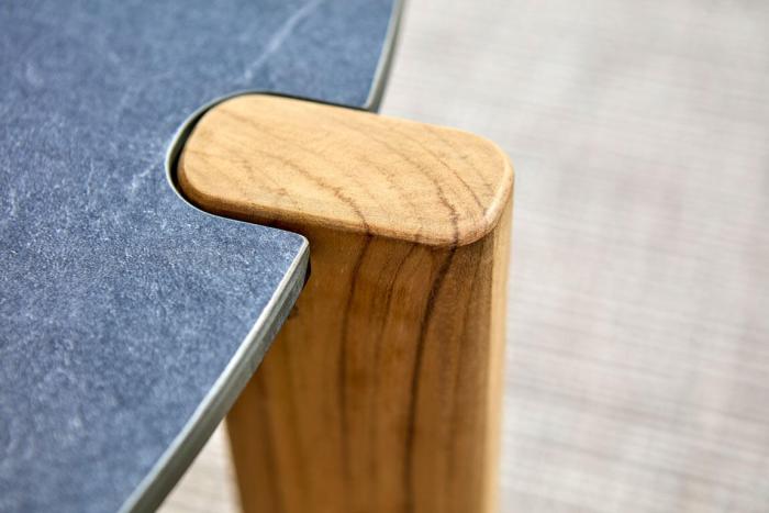 Bild 5, Domino Ø90 cm Antracit / Teak - Brafab - Bonus Möbler