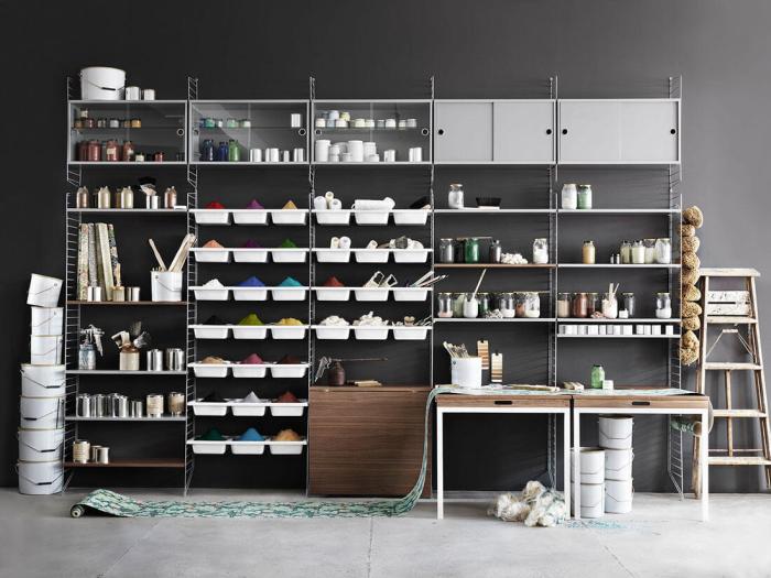 Bild 5, String Hyllplan 78X30 3-Pack Valnöt - String - Bonus Möbler