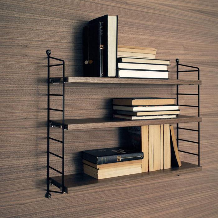 Bild 2, String Pocket Valnöt / Svart | String | Bonus Möbler