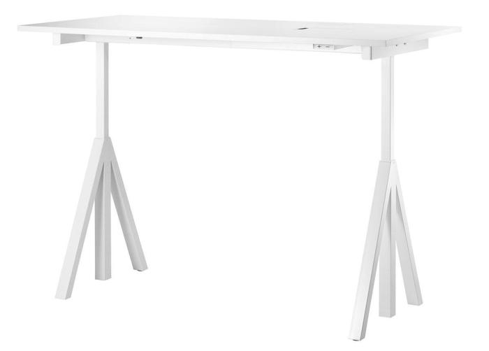 Bild 2, String Works Höj- och Sänkbart Arbetsbord Vit Laminat 160 cm | String | Bonus Möbler